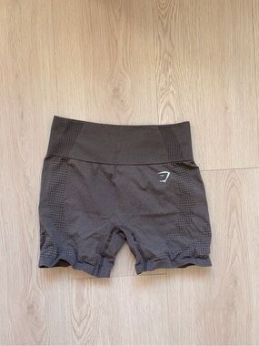Gymshark Vital Seamless High-Waist Brown Bike Shorts